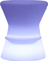 Cirebon Patio Polyethylene Illuminated Bar Stool
